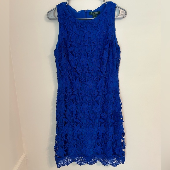 Ralph Lauren Dresses & Skirts - Ralph Lauren Blue Lace Dress